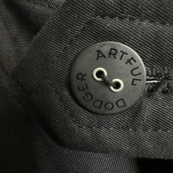 Artful Dodger Black Military Style Jacket Size XL